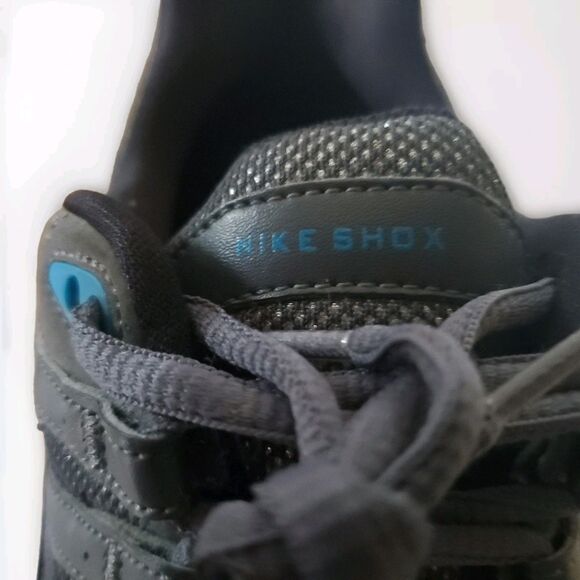 Nike Shox NZ Women 9 Sparkly Grey and Turquoise Rare 392868-040 - Picture 13 of 14